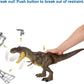 Mattel Jurassic World Camp Cretaceous Dinosaur Toy, Stomp 'n Escape Tyrannosaurus T Rex Action Figure with Stomping Motion