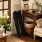 2Pcs Miniature Umbrellas, 1:12 Scale, Black Cloth, Mini Furniture Decorative Accessories, Dollhouse Umbrella
