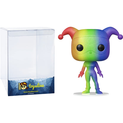Funko Harley Q u i n n : P o p ! Heroes Vinyl Figurine Bundle with 1 Compatible 'ToysDiva' Graphic Protector (156-65895 - B)