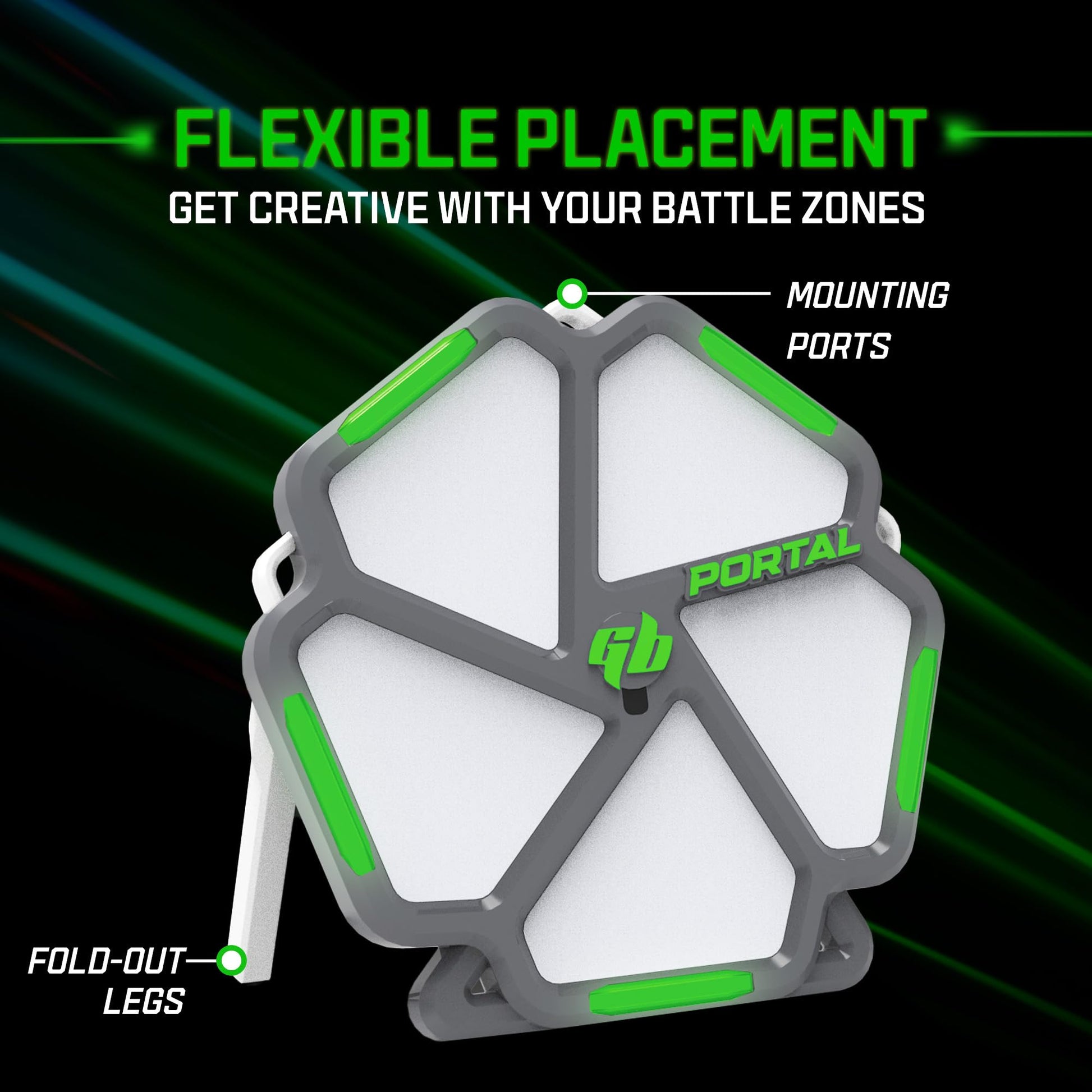 Gel Blaster Portal Smart Target System with Included App - Target System with Responsive LED Panels for 10 Plus Interactive & Multiplayer Games