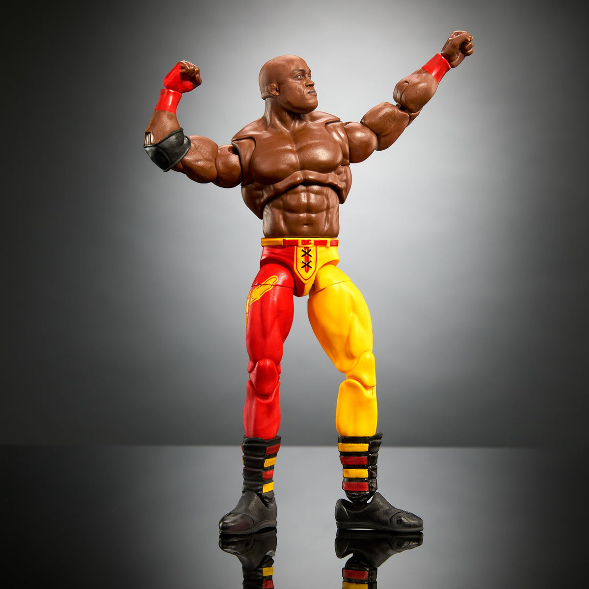 Mattel WWE Ultimate Edition Action Figure & Accessories, 6-inch Bobby Lashley Collectible Set, Swappable Heads & Hands, Entrance Gear & 30