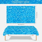 3 Pieces Ocean Tablecloth - Under The Sea Ocean Waves Table Cloths, Plastic Rectangle Blue Water Print Table Cover for Beach Pool Birthday Party