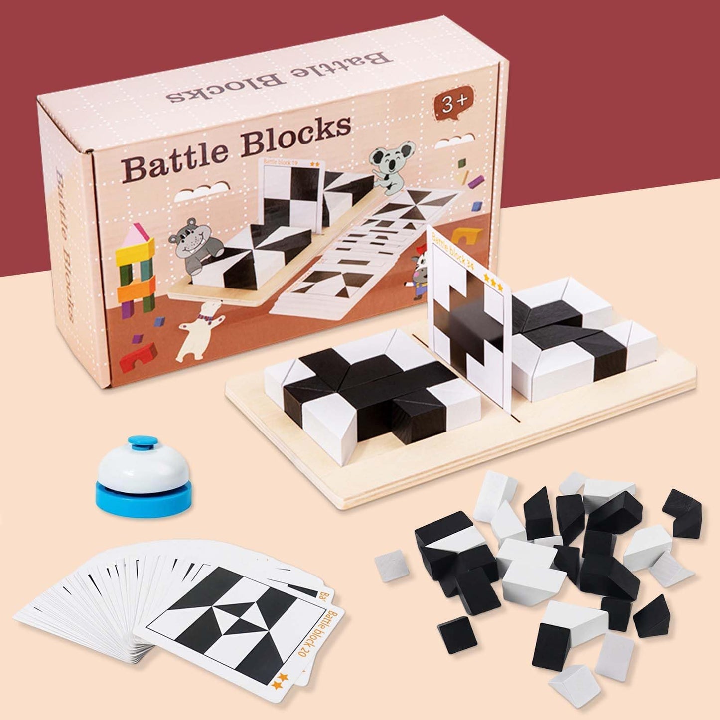 Block Puzzle, Battle Blocks Game, 40 Challenge, Teens, IQ Test Mind Puzzle Toys, Birthday Gifts for Adult, Best Gifts