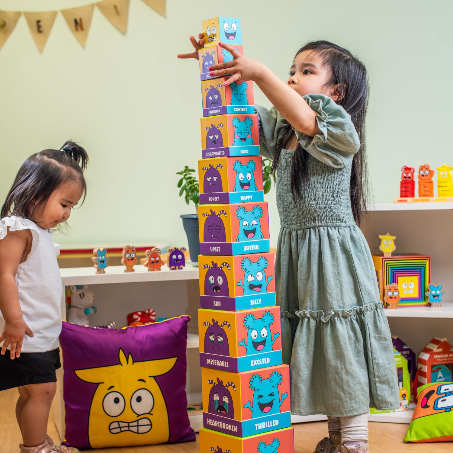 Open The Joy Tower of Emotions: Kids Emotional Intelligence Building Game, Mindfulness Activities, and Stress Relief Techniques for Ages 4 and Up