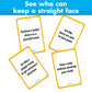 BRAVEBUG You Laugh You Lose Game - Funny Charades Kids Games - Board Games for Kids & Teens - Try Not to Laugh Challenge - Sleepover Party Supplies