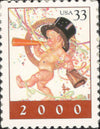 Happy New Year Baby, Full Pane of 20 x 33-Cent Postage Stamps, USA 2000, Scott 3369