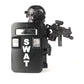 Battle Brick 1.6 Inches Tall Collectible SWAT Police Officer Pointman Custom Minifigure| Genuine Police Minifig | Great Gift for Ages 10+ to Adult