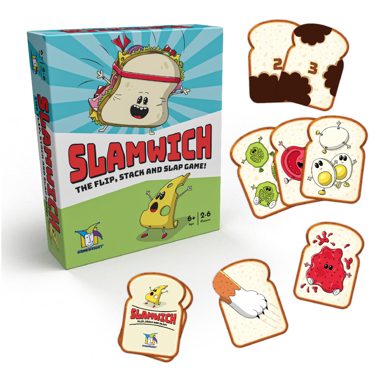 Gamewright - Slamwich - A Fast Flipping Card Game for Kids - Ages 6 and Up - Great for Family Game Night!
