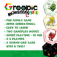 Groopic Monster's Style - Award-Winning and Fun Twist on The Beloved Rummy Game. Board Games for Kids 8-12 & Families, Innovative Rummy Card Game Set