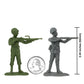 BMC WW2 D-Day Tank Battle - 36pc Plastic Army Men Playset