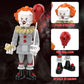 aphpaio Pennywise Clown Building Set, Horror IT Movie Merchandise Figure Building Kit, Creative Halloween Collectible Birthday Gift for Kids Teens