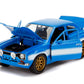 Jada Toys Fast & Furious Movie 1970 Brian's Ford Escort Blue with White Stripes, 1/24 Diecast Model Car