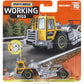 Matchbox Working Rigs Die-Cast Vehicle - MBX Road Scraper Construction Truck ~ Yellow and Gray ~ 70th Anniversary Series