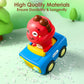 iPlay, iLearn Press Go Car Toys for Toddlers 1-3, Baby Animal Race Cars, Infant Play Car Set, Push Go Friction Dino Car for 6-9-12-18 Month, 1st