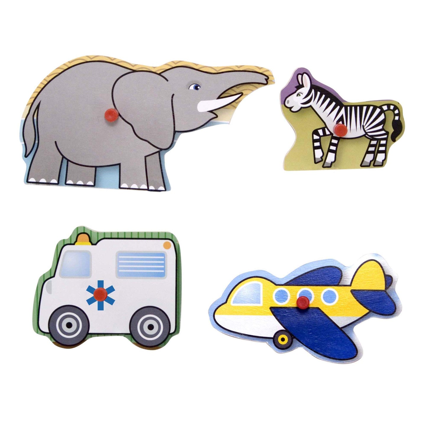 Peg Puzzle Bundle - Farm, Vehicles and Safari
