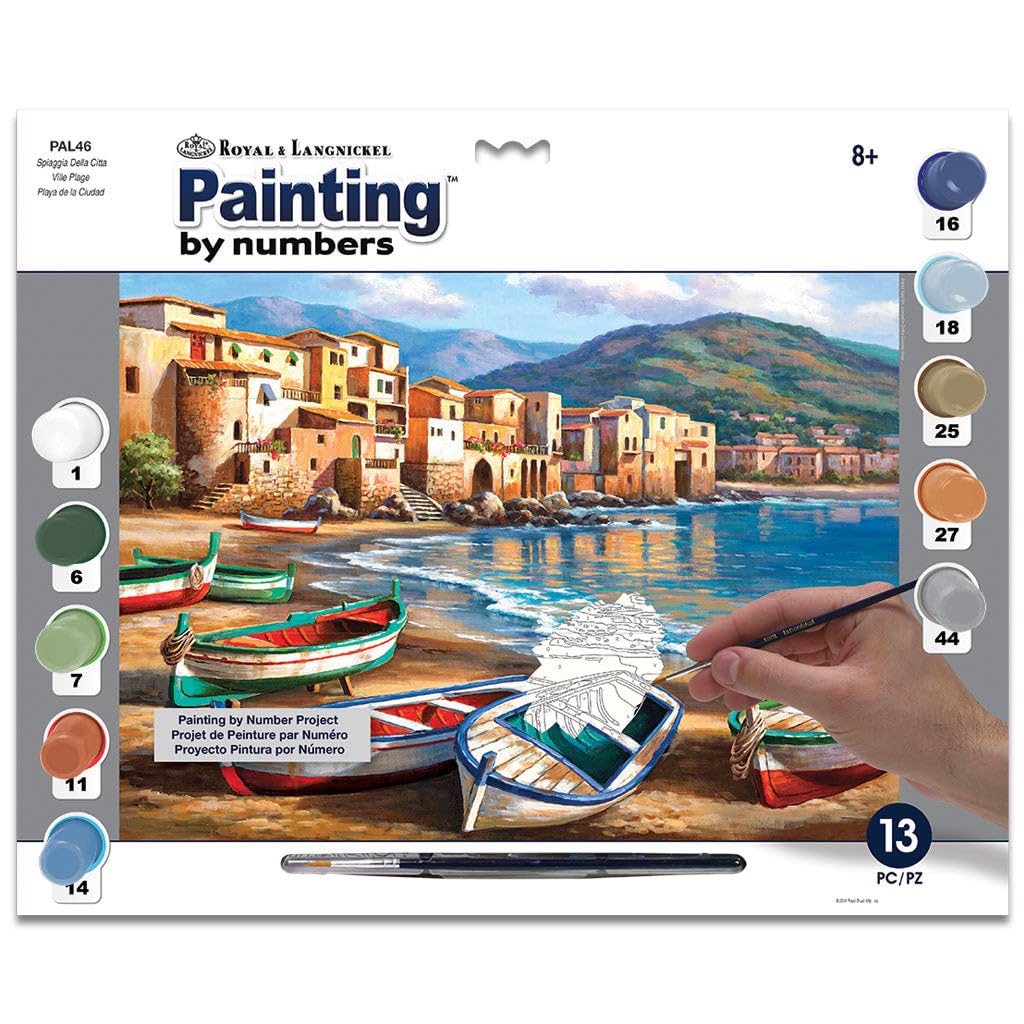 ROYAL BRUSH MANUFACTURING Adult Large Paint D, Spiaggia Della Citta