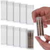 BCW Quarter Coin Storage Tubes - 10 Pack | Archival Quality Plastic Coin Holders, Screw-On Caps | Long-Term Coin Storage