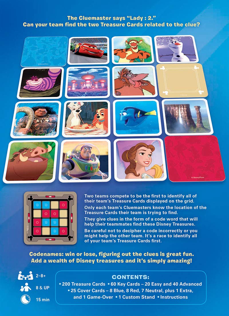 Codenames Family Edition | Best Family Board Game for All Ages | Featuring Disney Characters and Artwork | 2+ Player Board Game | Perfect for Disney