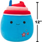 Squishmallows Original 12in Izaak the Blue Slushy with Star Embroidery - Official Jazwares Plush (Medium-Sized)