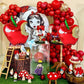 6Pcs Apple Balloons Fruit Balloons,Welcome Back to School Party Decoration Teacher Balloons Red ABC Apple Balloon for the First Day of School