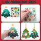 WUYEE 60Pack Christmas Crafts Kit for Kids DIY Christmas Tree Ornaments, Make Your Own Xmas Trees Bookmark with Stickers Crafts Set for Holiday