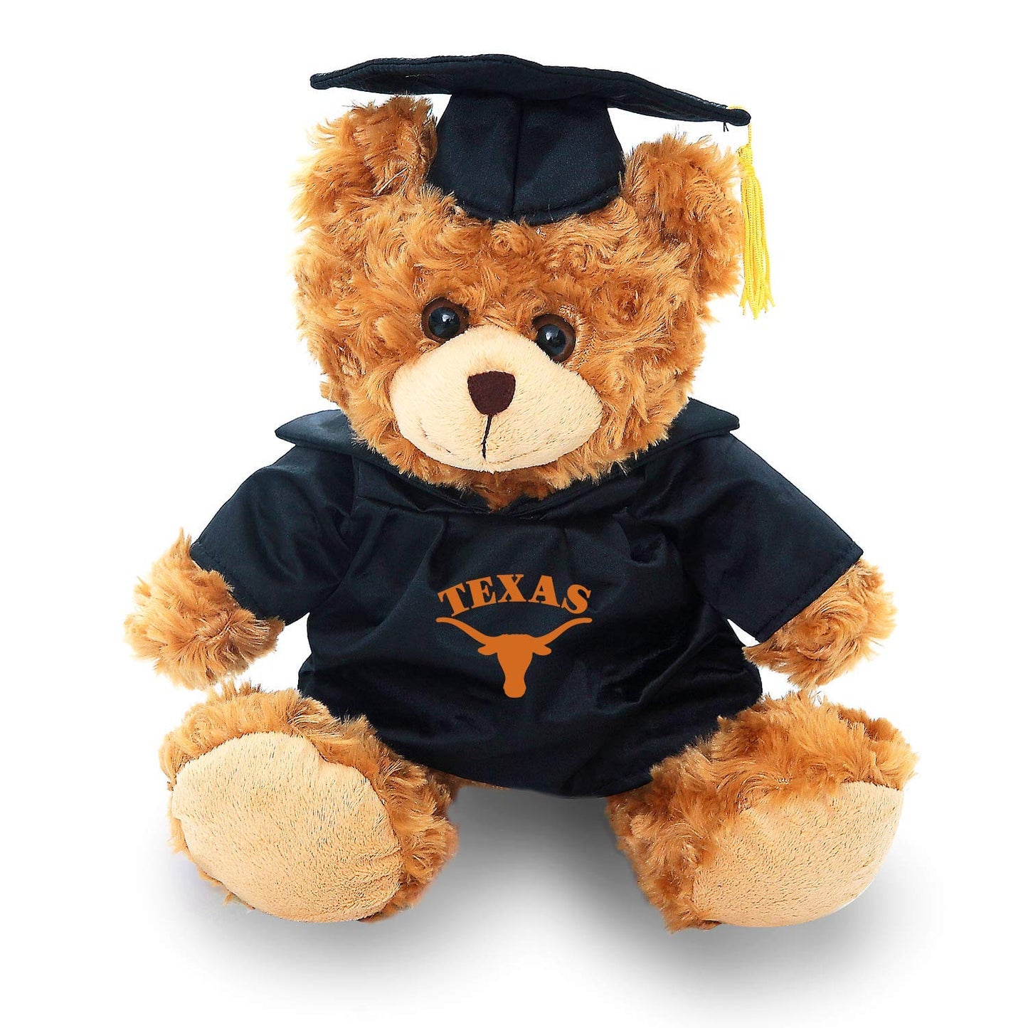 Plushland Graduation Mocha Bear 11 Inches Plush Stuffed Animal Toy, Vivid Clear Color Toy, School Logo Kids, Best for Any Grad Girls Boys (University