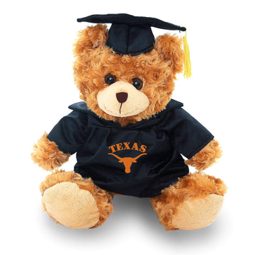 Plushland Graduation Mocha Bear 11 Inches Plush Stuffed Animal Toy, Vivid Clear Color Toy, School Logo Kids, Best for Any Grad Girls Boys (University