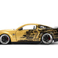 Jada Toys Bigtime Muscle 1:24 2008 Ford Shelby GT-500KR Die-cast Car - Opening Doors, Hood, Trunk, Rubber Tires(Gold Black)