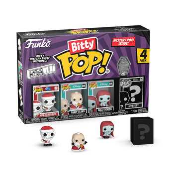 Funko Bitty Pop the Nightmare Before Christmas - Santa Jack, Sandy Claws, Vampire Teddy with Duck and A Surprise Mystery Mini Figure - 0.9 Inch (2.2