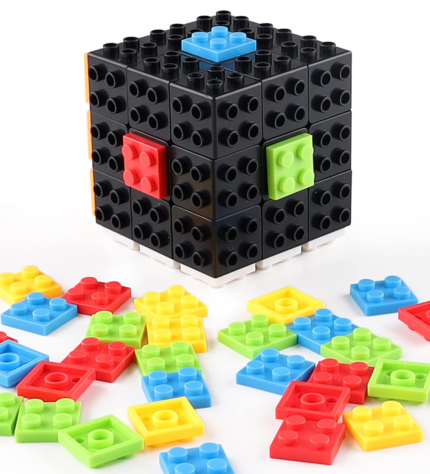3x3 Speed Cube Black 3x3x3 Magic Speed Cube Puzzles Sturdy and Smooth Speed Cubes Puzzles Toy Montessori STEM Educational Toys Gift for Kids