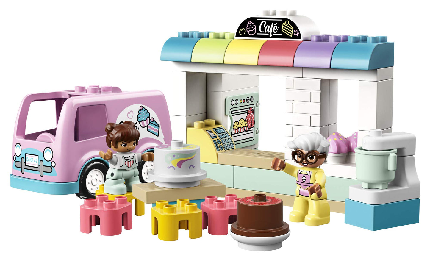 LEGO DUPLO Town Bakery 10928 Educational Play Café Toy for Toddlers, Great Gift for Kids Ages 2 and Over (46 Pieces)