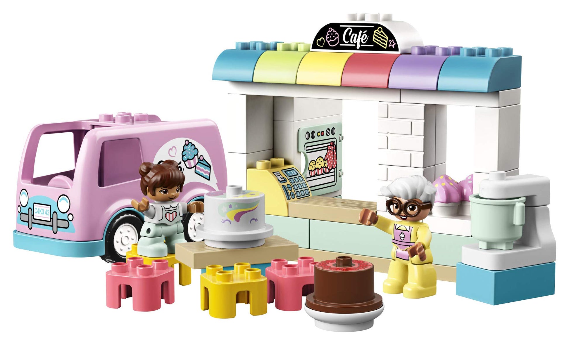 LEGO DUPLO Town Bakery 10928 Educational Play Café Toy for Toddlers, Great Gift for Kids Ages 2 and Over (46 Pieces)