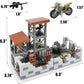 Finger Rock Military Base Building Block Set, WW2 Army Mini War Accessories Kits, Military Ruins Guard Tower Guns Army Supplies Block Toy for Teens