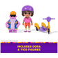 Dora, Zoom & Explore Adventure Pack with Dora & Tico Toy Figures & 3-Wheeled Scooter Accessory, Kids Toys for Girls & Boys Ages 3 and Up