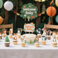 48 Woodland Cupcake Topper, Forest Animal Cupcake Toppers for Woodland Baby Shower Decorations, Neutral Forest Animals Gender Reveal Party Supplies