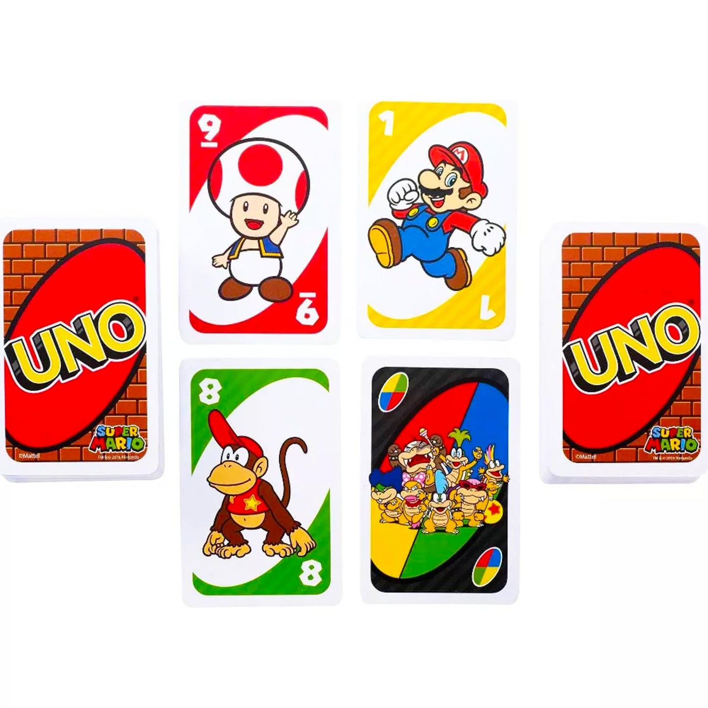 Ultimate Super Mario UNO Cards Set - Bundle with 2 Decks of Video Game UNO Cards for Kids Plus Stickers, More | Super Mario Bros Activities for Kids