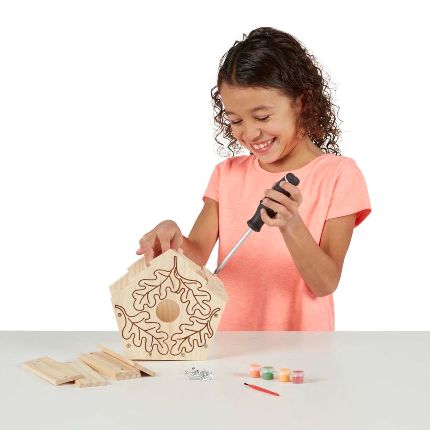 Melissa & Doug Created by Me! Birdhouse Build-Your-Own Wooden Craft Kit