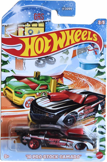 Hot Wheels '10 Pro Stock Camaro, Holiday Card 3/5