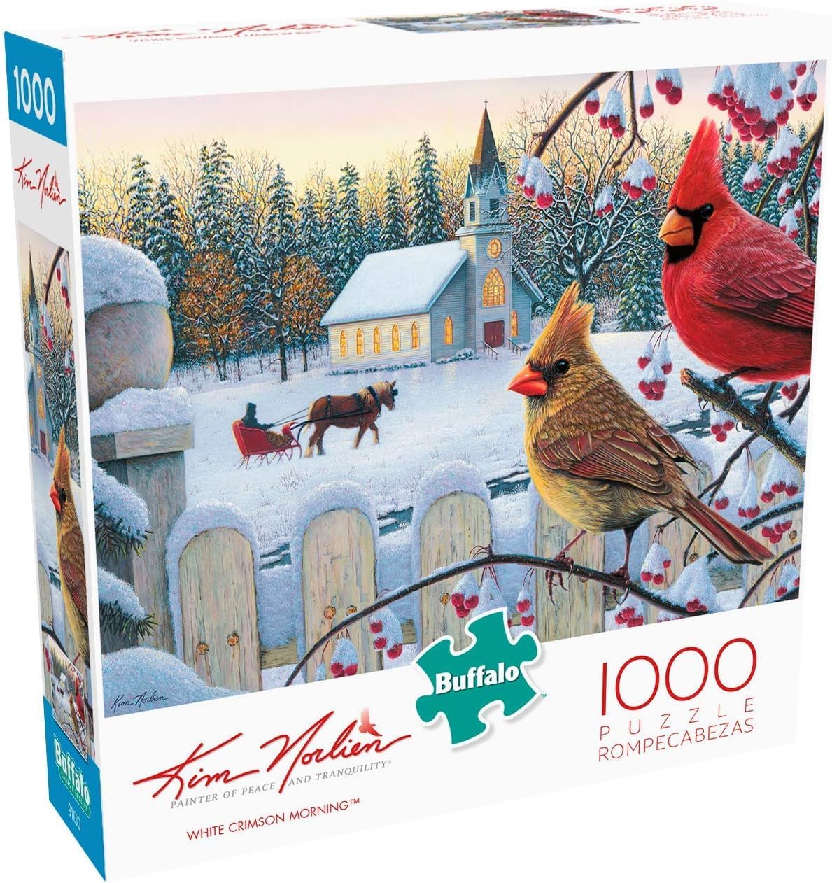 Buffalo Games - White Crimson Morning - 1000 Piece Jigsaw Puzzle for Adults
