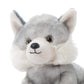 The Petting Zoo Wolf Stuffed Animal, Gifts for Kids, Wild Onez Zoo Animals, Grey Wolf Plush Toy 9 inches