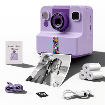 Cute Instant Print Camera for Kids - Perfect Birthday or Christmas Gift for Girls and Boys Age 3-12, Fun HD Digital Video Camera Toy with 32GB SD