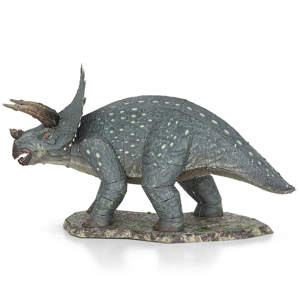 Metal Earth Triceratops Color 3D Metal Model Kit Fascinations