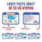 merka Flash Cards USA Set United States Presidents States Symbols Flags Facts Flashcards for Kids Ages 5-10 Picture Cards and Kids Learning Toys