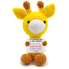 Inspirational Crochet Cheerful Giraffe - Christmas Stocking Stuffers Handmade Cute Emotional Cheer Uplifting Support Funny Gift for Women Student