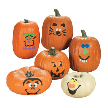 Foam Pumpkin Decorating Kit- 50 Pc - Crafts for Kids and Fun Home Activities