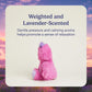 warmies Microwavable & Weighted Stuffed Animals, Pink Monster - Heated Stuffed Animal Plushie for Warmth & Comfort - Cute Soft Plush Toys for Adults