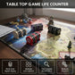 Board Game Life Counter, 4-Digit Wheel Trackers for 0-9999 Single Player and 0-99 Dual Player Modes, MTG Life Counter, Professionally Made for TCG