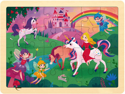 MoinKidz 24 Piece Puzzles for Kids Ages 3-5, Fairy Princess