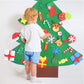 Max Fun DIY Felt Christmas Tree for Toddlers with 49 Christmas Ornaments + Tic-Tac-Toe Games for Kids Wall Hanging Christmas Decorations Felt Craft