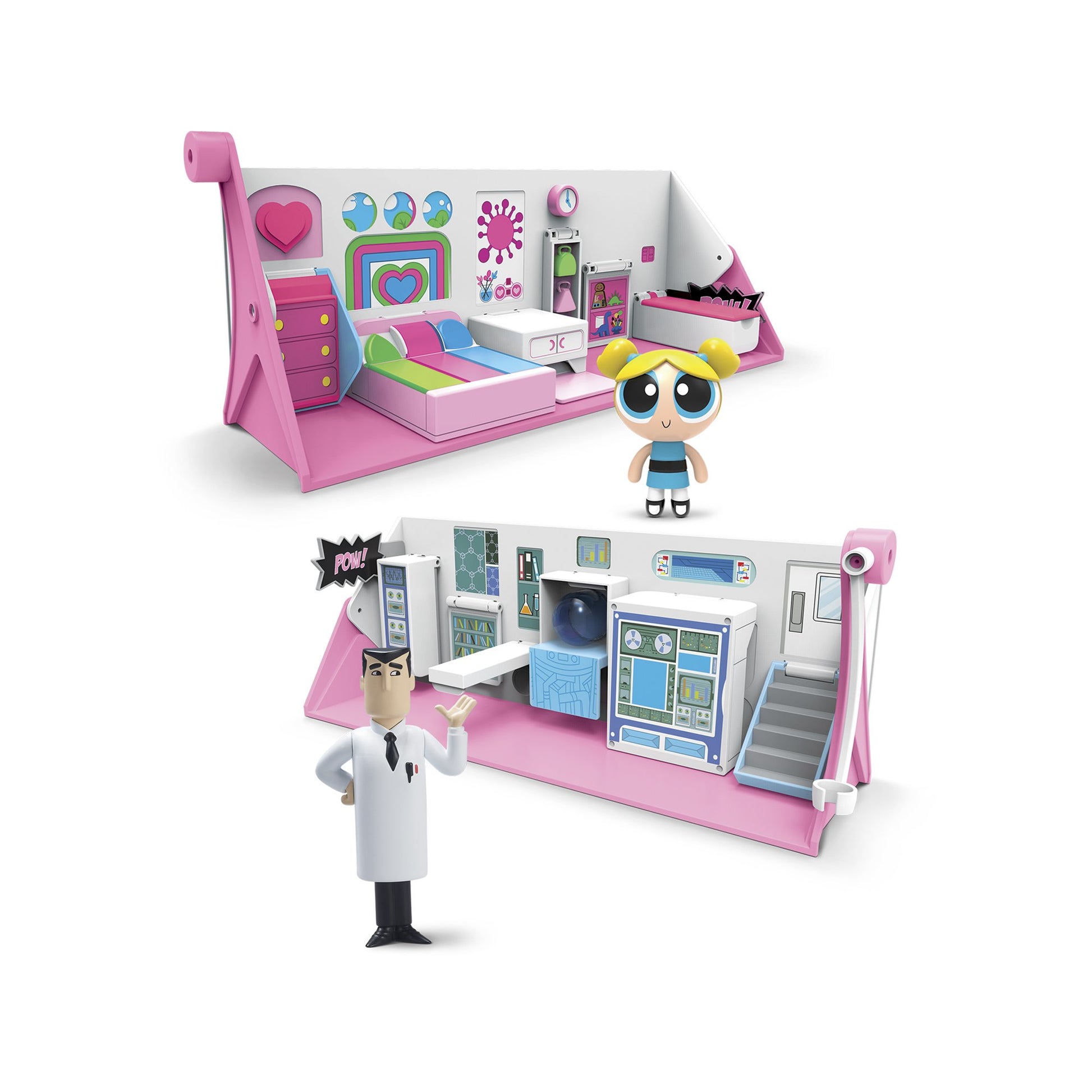 The Powerpuff Girls 6028023 Flip to Action Doll Play Set